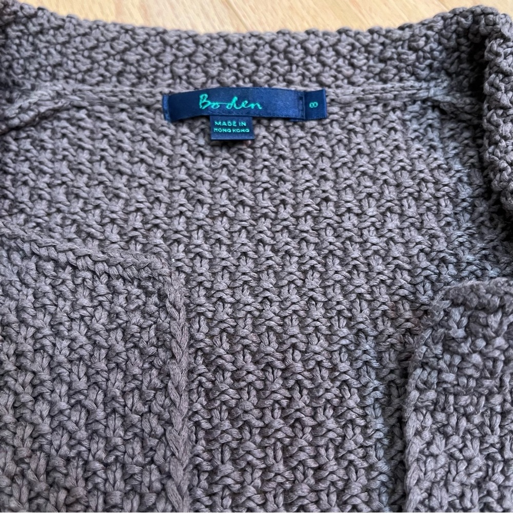Boden Chunky Knit Collared Cardigan - Picture 5 of 10